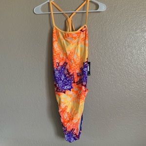 NWT Nike Orange One Piece Swimsuit